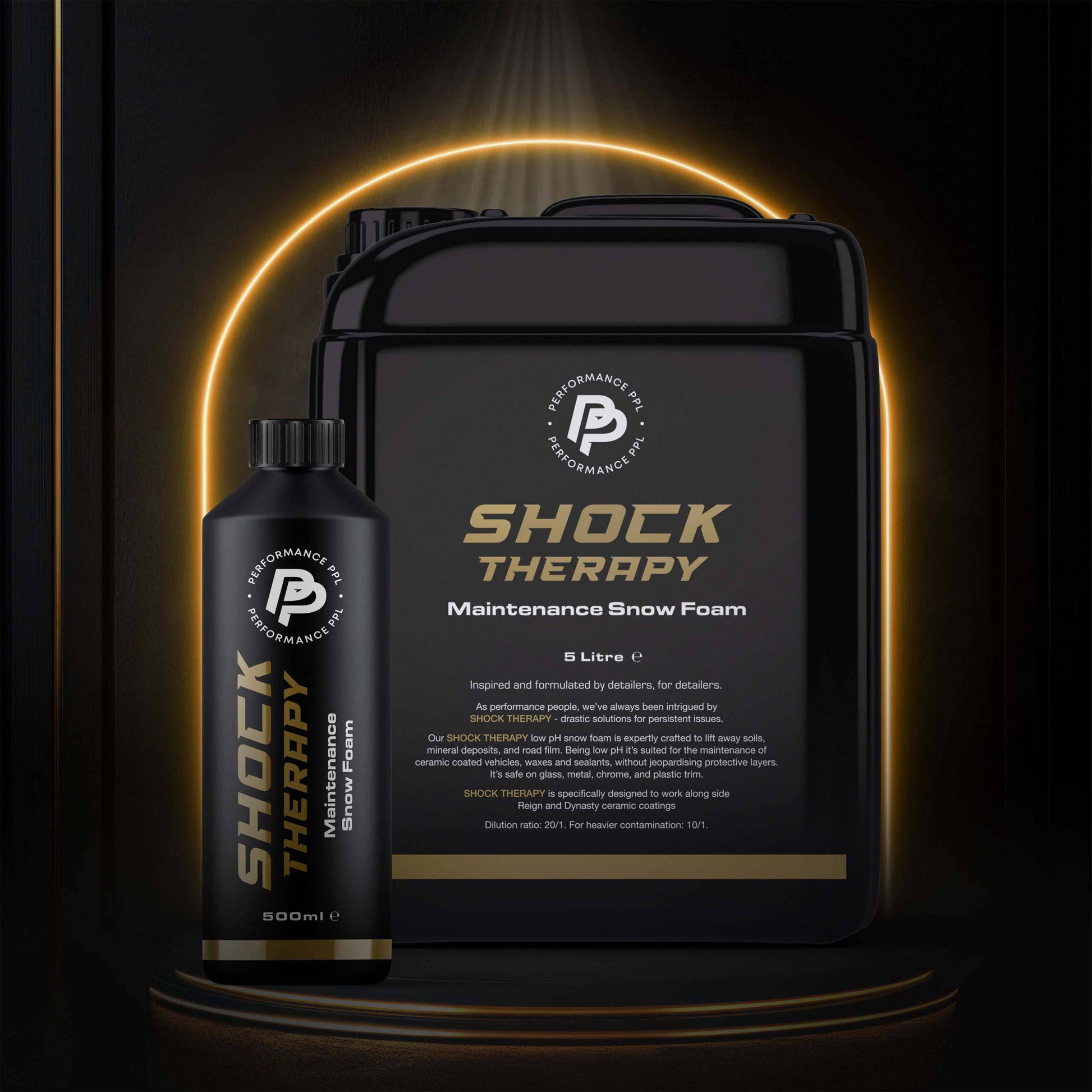 Shock Therapy is a low pH decontamination snow foam for your car cleaning.